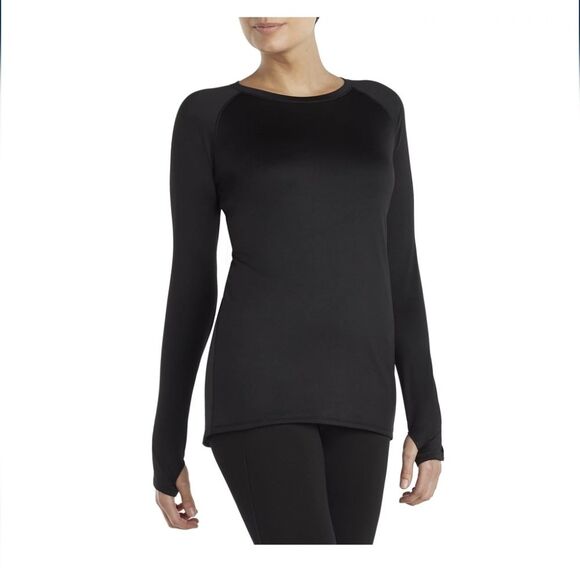 ClimateRight by Cuddl Duds Women's Plush Warmth Crew Neck Base Layer Top Size S - Picture 2 of 7